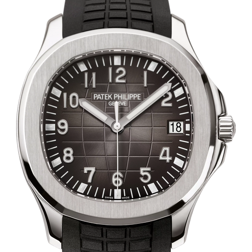 Aquanaut Date Black Strap Stainless Steel