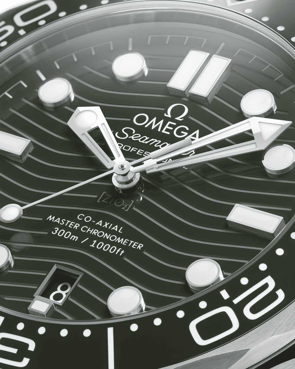 Seamaster Diver 300M Green 42 mm em Bracelete de Borracha