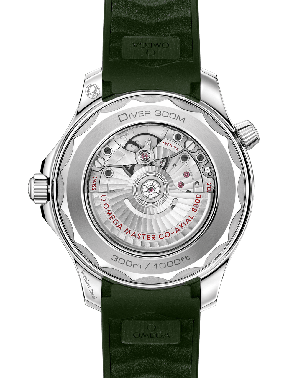Seamaster Diver 300M Green 42 mm em Bracelete de Borracha