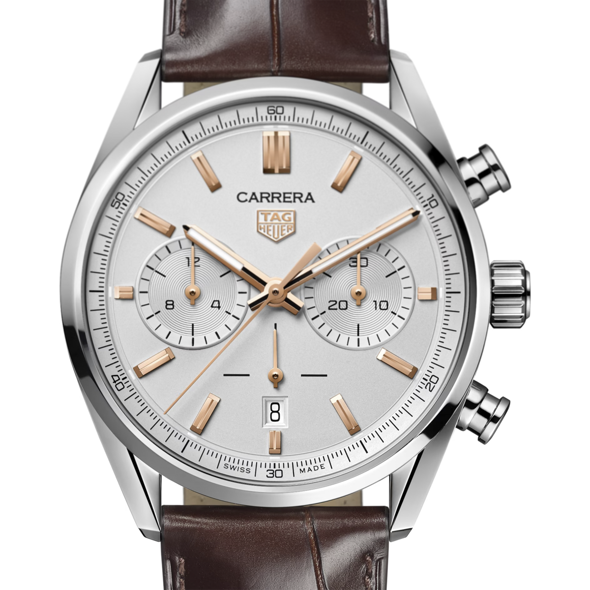 T. H. Carrera em Couro 42 mm