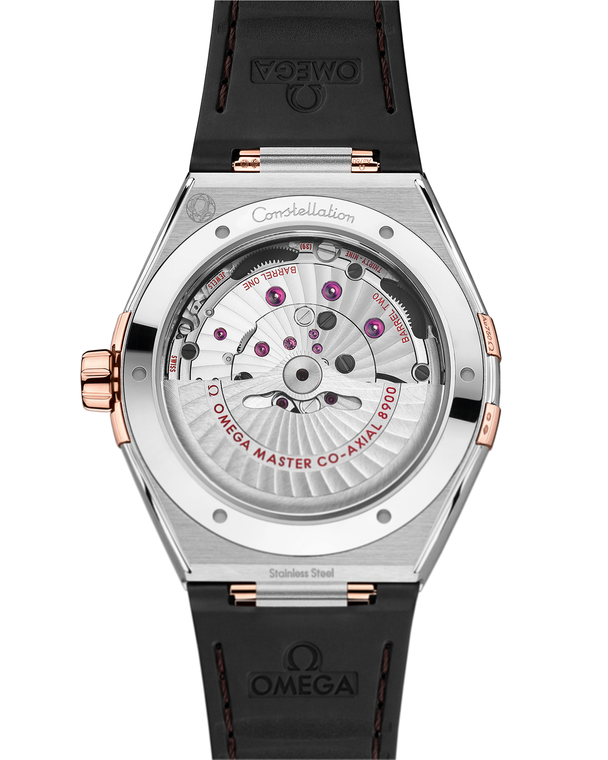 Constellation 41 mm Aço Bracelete de Couro