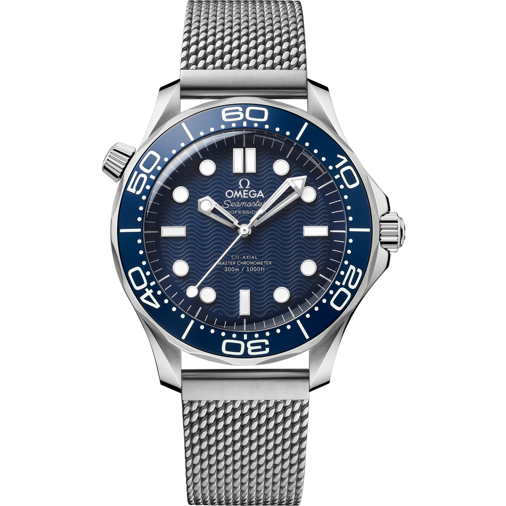 Seamaster Diver 300M James Bond 60th Anniversary 42 mm em Aço [Primeira Linha]